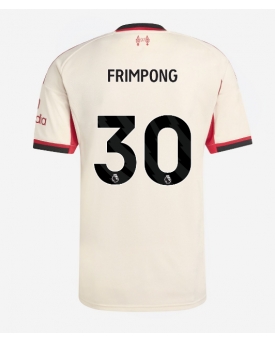 Billige Fotballdrakt Liverpool Jeremie Frimpong #30 Replika Bortedrakt 2025-26 Kortermet